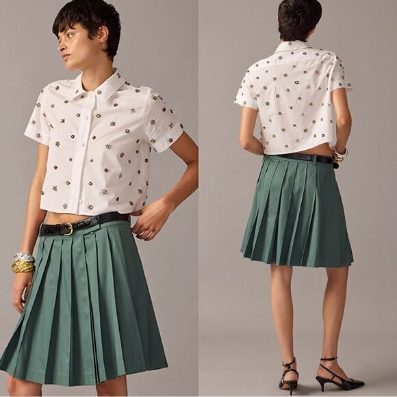 NWT J. Crew Collection gamine jewel shirt - Picture 1 of 11